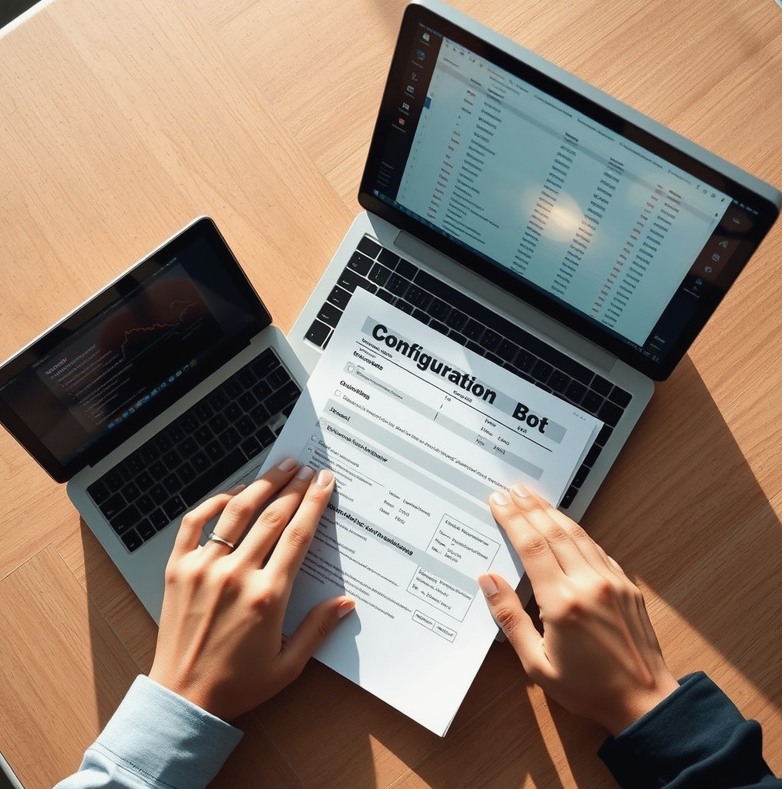 Printed strategy rules compared with laptop configuration conditions